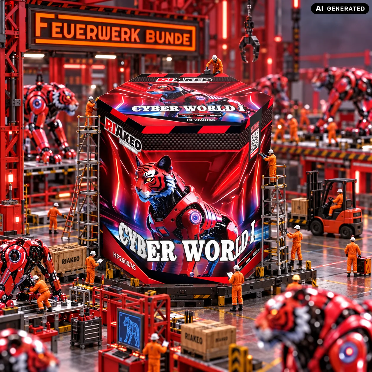 Cyber World Roter Tiger